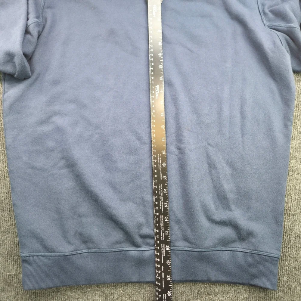 Vineyard Vine Men M Blue Cotton Blend 1/4 Zip Pullover Sweatshirt Preppy Coastal